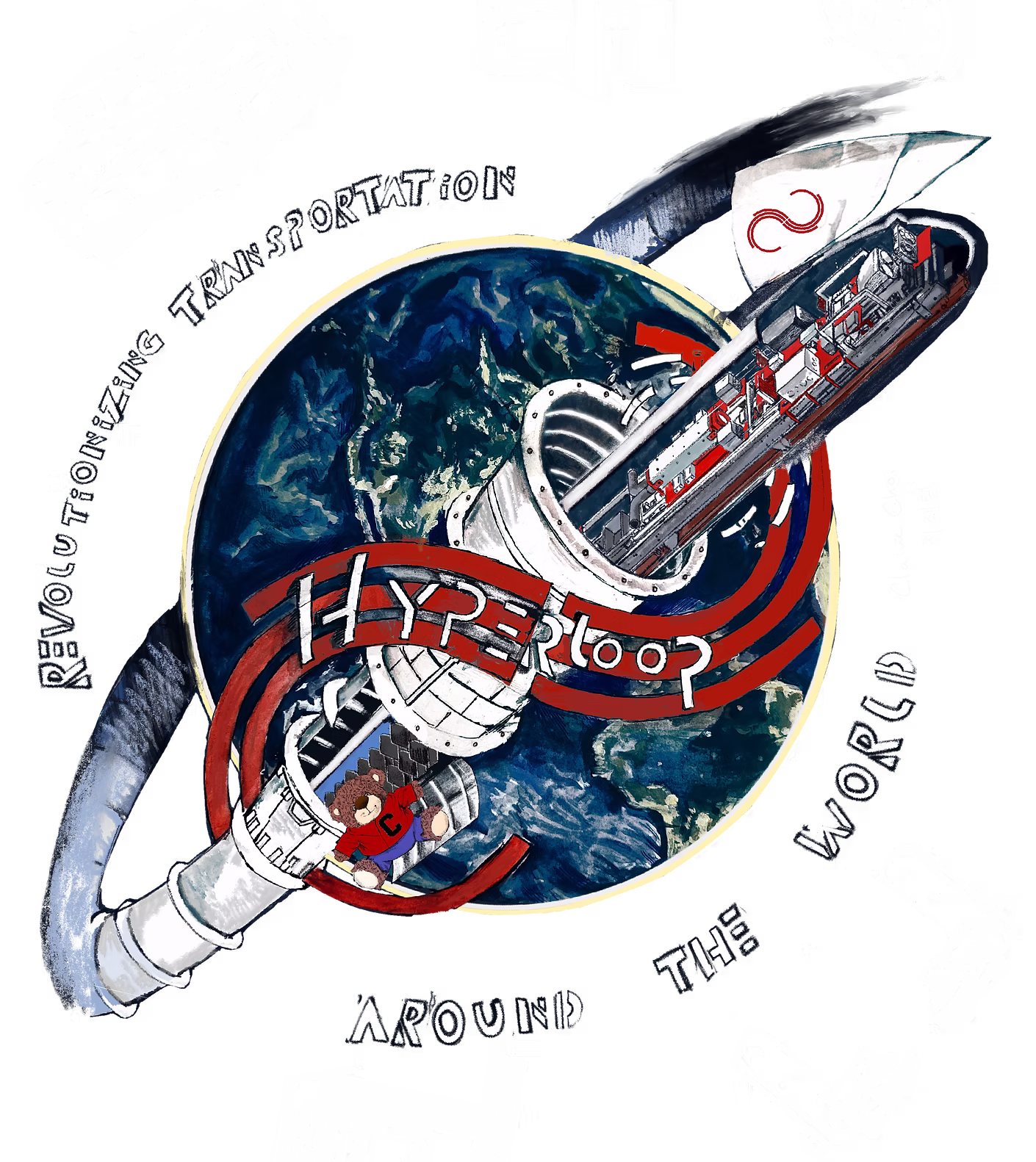 Hyperloop pod visualization